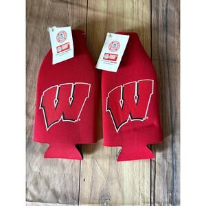 IPG Team Sports Wisconsin Licensed Bottle Koozies Lot of 2 New